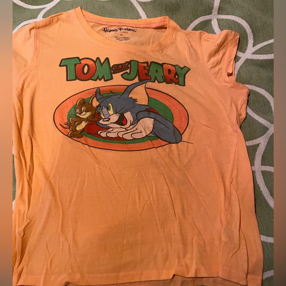 Tom And Jerry Kids T Shirt Size XL